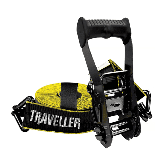 Traveller S33ABN12 2 in. x 33 ft. Commercial-Duty Ratchet Tie-Down Strap, 4,000 lb.