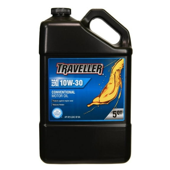 Traveller T1251393 Conventional SAE 10W-30 Motor Oil 5 qt.
