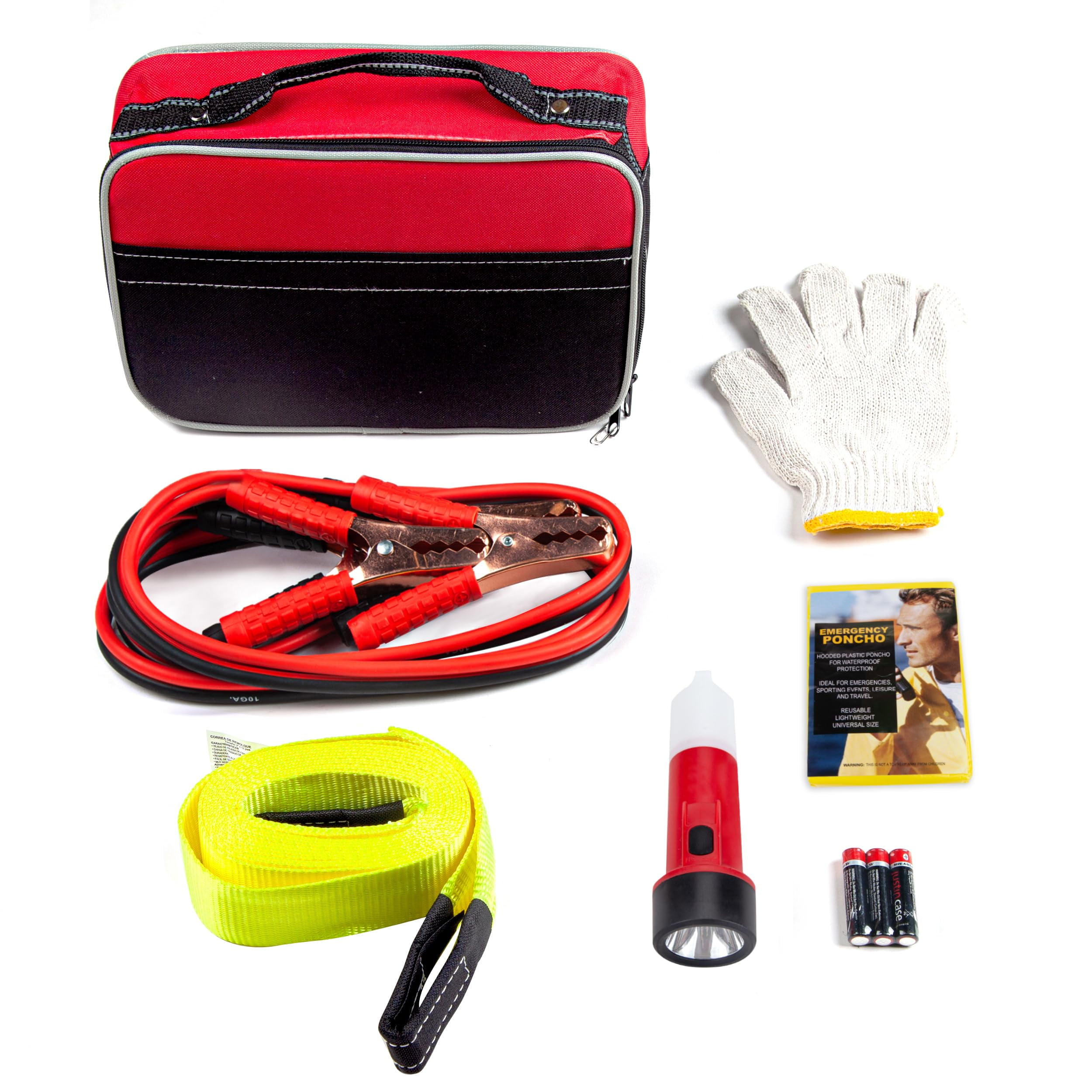 Travellers Auto Safety Kit, Portable Roadside Emergency Car Kit C42