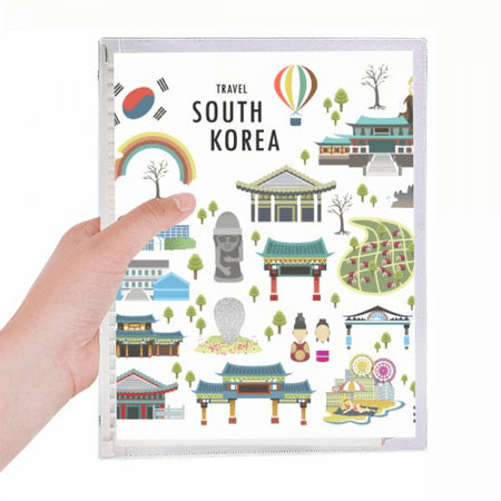Travelling in South Korea Notebook Loose Diary Refillable Journal Stationery