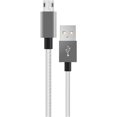 thumbnail image 1 of Travelocity Platinum Series 10' Micro USB Charge & Sync Cable - SIlver, 1 of 1