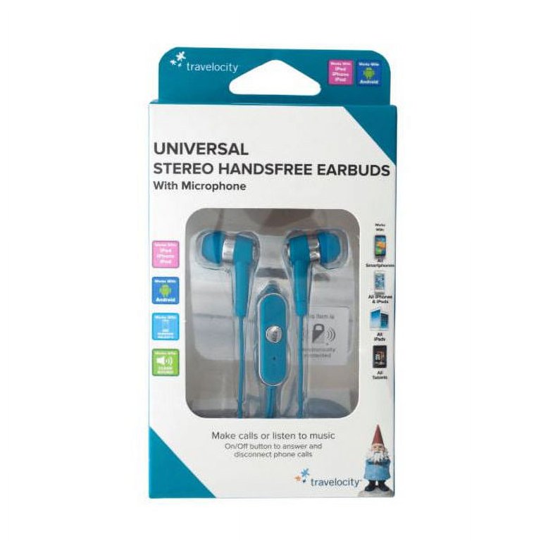 Travelocity Universal Stereo Handsfree Earbuds