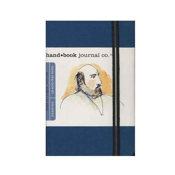 Travelogue Drawing Journals 3 1/2 in. x 5 1/2 in., portrait, ultramarine blue (pack of 2)