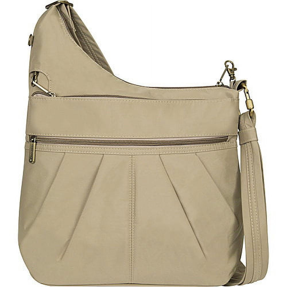 Travelon 42853 AntiTheft Signature 3 Compartment Crossbody Bag
