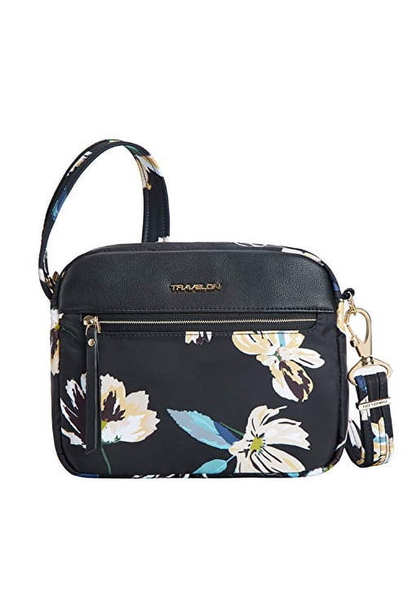 Addison-Anti-Theft-Small Crossbody Bag, Midnight Floral, One Size