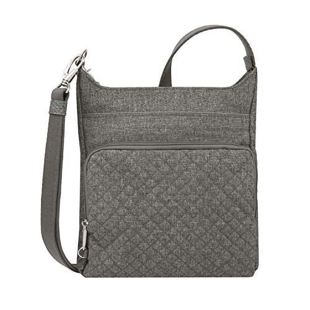 Travelon AntiTheft Boho N/S Crossbody Bag Gray Heather