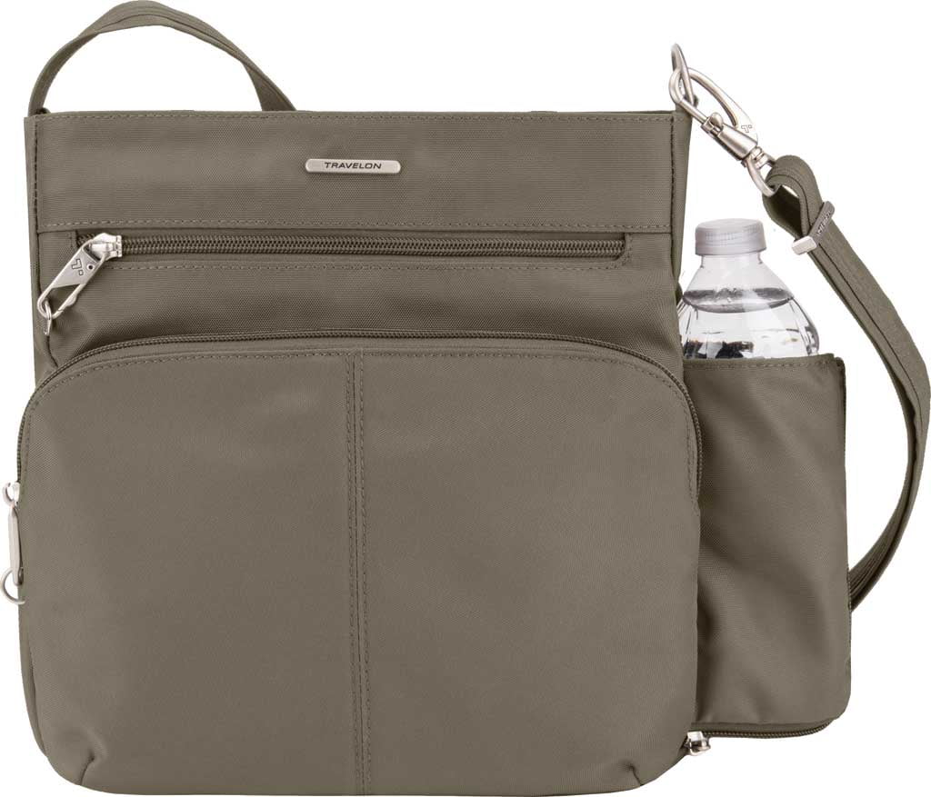 Travelon Antitheft Classic N/S Cross Body Bag, Nutmeg