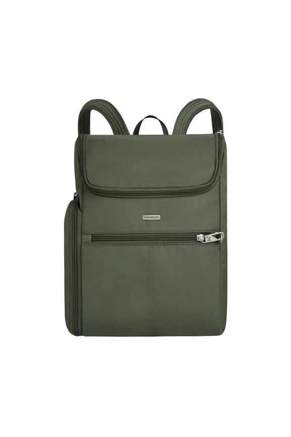 Anti-Theft - Classic Small Convertible Backpack 8.5 x 12 x 3 Black