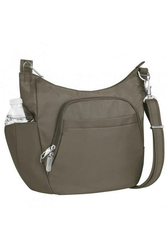 Anti-Theft Classic Crossbody Bucket Bag- nutmeg