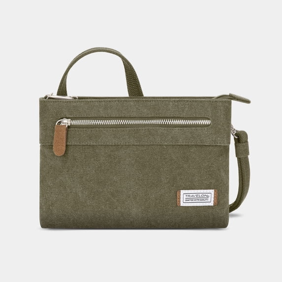 Travelon Anti-Theft Heritage Cross Body Bag, Sage, One Size