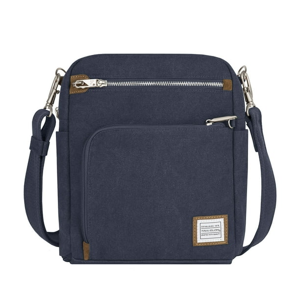 Travelon Anti Theft Heritage Tour Bag Indigo Walmart Business Supplies