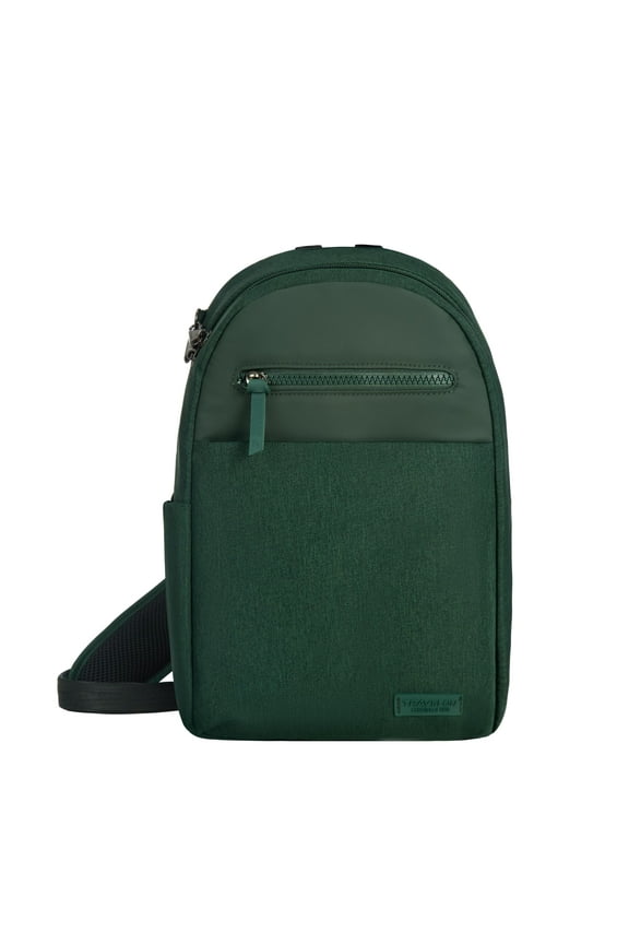 Anti-Theft Metro Sling Backpack, Navy, 8 x 13 x 4 One Size Navy Heather