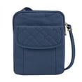 thumbnail image 1 of Travelon Anti-theft Signature Quilted Slim Pouch Bag, Ocean, 1 of 3