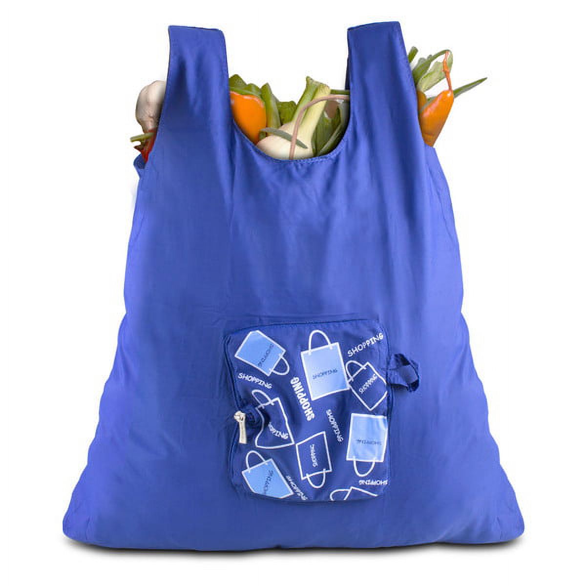 Travelon Pocket Packs Shopping Bag, Blue - image 1 of 1