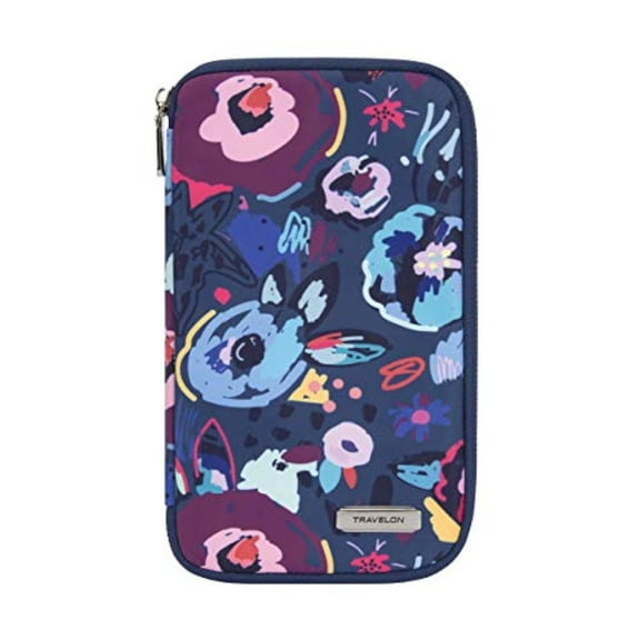 Travelon: RFID Blocking Family Passport Zip Wallet - Mod Floral