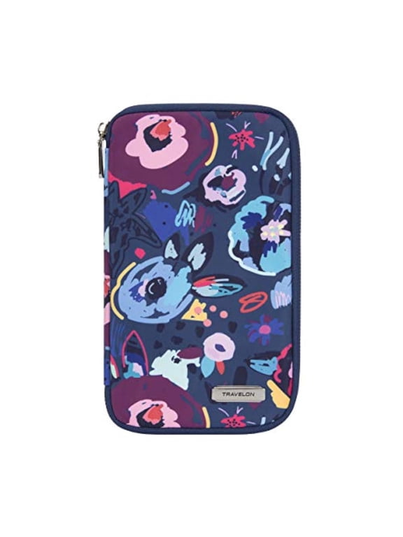 : RFID Blocking Family Passport Zip Wallet - Mod Floral