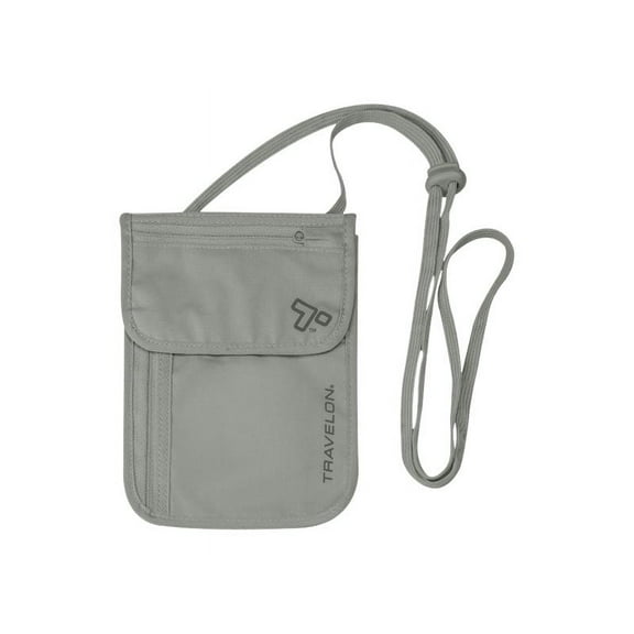 Travelon 12998-510 RFID Blocking Undergarment Neck Pouch - Gray