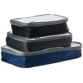 thumbnail image 1 of Travelon Set of 3 Lightweight Packing Organizers, Cool Tones, 1 of 2