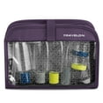 thumbnail image 1 of Travelon Wet/Dry 1 Quart Bag with Plastic Bottles Purple, 1 of 2