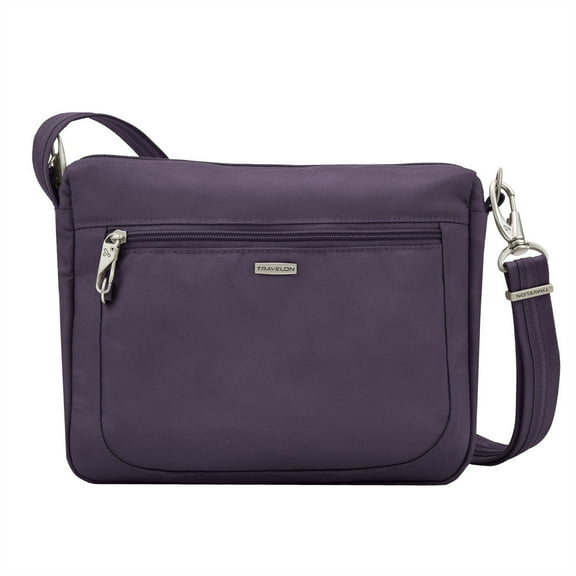 Travelon Women's Modern Crossbody Bag, Purple, One Size