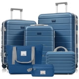 Max 6-Piece Hardside Luggage Set with TSA Lock, 14/20/24/28 Inch ...