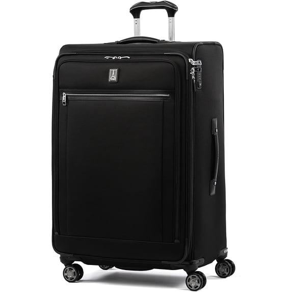 Travelpro Platinum Elite-Softside Expandable Spinner Wheel Luggage, Shadow Black, Checked-Large 29-Inch