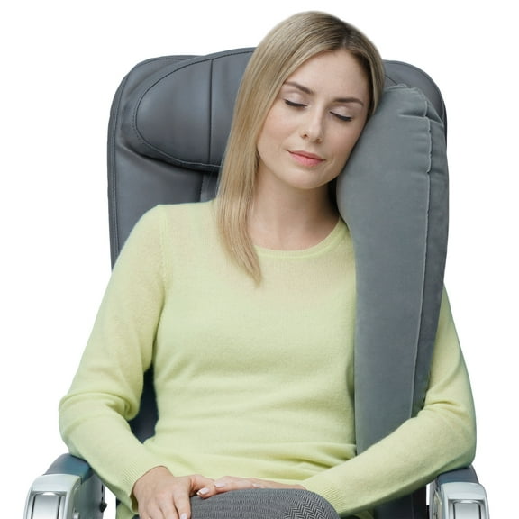 Travelrest Ultimate Best Travel Pillow & Neck Pillow - Straps to Airplane Seat & Car