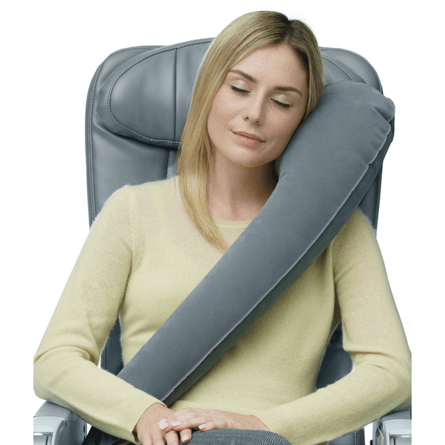 Travelrest Ultimate Best Travel Pillow & Neck Pillow - Straps to Airplane Seat & Car