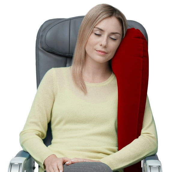 Travelrest Ultimate Best Travel Pillow & Neck Pillow - Straps to Airplane Seat & Car