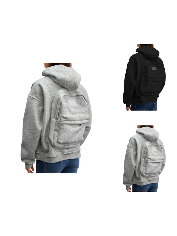 Travelshell Hoodies for Women 2025 Long Sleeve Zip Up Backpack Hoodie with Pockets Hooded Sweatshirt Pullover Tops