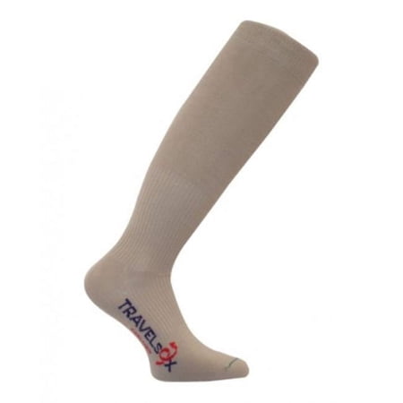 Travelsox TSC 1000 H Patented Graduated Compression OTC Socks- Khaki - Medium