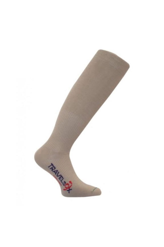 TS 1000 Patented Graduated Compression OTC Flight Travel Socks- Khaki - Medium