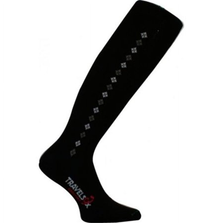 Travelsox TS 2000 Patented Graduated Compression OTC Socks 10-18 Mmhg, Black - Small