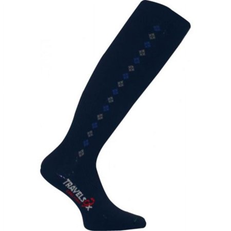 Travelsox TS 2000 Patented Graduated Compression OTC Socks 10-18 Mmhg- Navy - Large