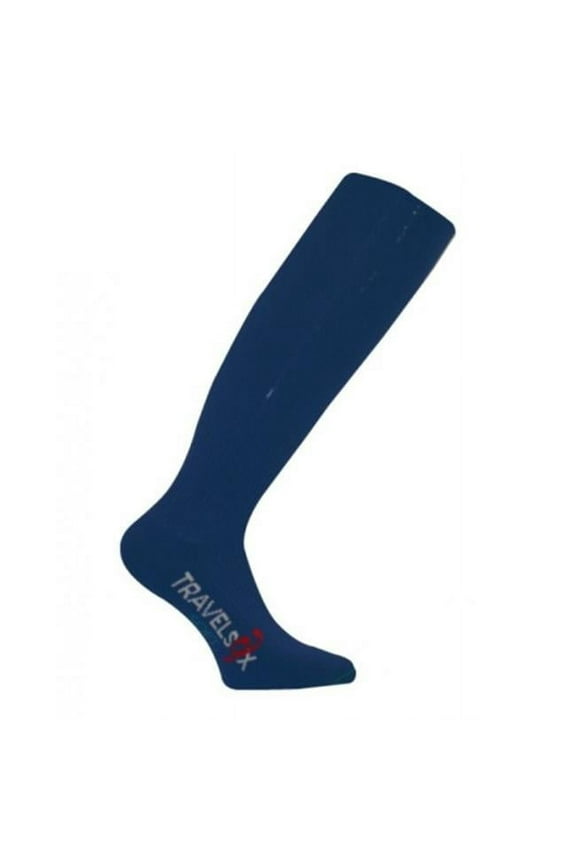 TS 6000 Patented Graduated Compression OTC Flight Travel Socks, Navy - Medium