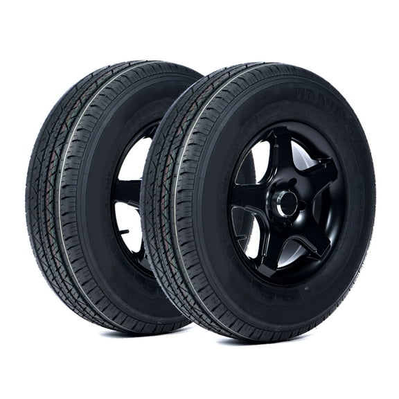 Travelstar HF288 ST225/75R15 10 Ply 117/112N Load Range E Radial Trailer Tire - ST 225/75/15,Set of 2(Tire Only)