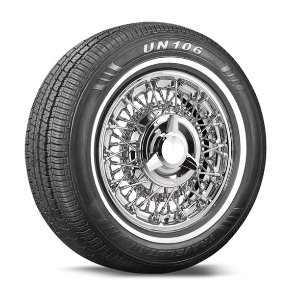Travelstar UN106 All Season 155/80R13 79T Passenger Tire 155/80/13,White Wall 14mm(No Wheel)