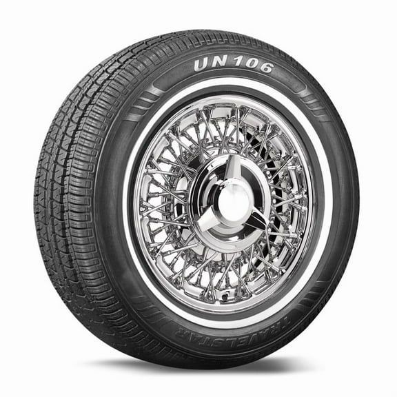 Travelstar UN106 All Season 195/75R14 92S Passenger Tire 195/75/14,White Wall 18mm(Tire Only)