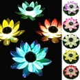 thumbnail image 1 of Travelwant 1/5Pcs LED Waterproof Floating Lotus Light Pond Decoration Light Battery Operated Color-Changing Floating Flower Light for Pool Garden Fish Tank Outdoor Wedding Decor, 1 of 2