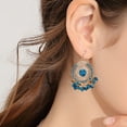 thumbnail image 1 of Travelwant 1 Pair Bohemian Earrings Vintage Drop Dangle Earrings Boho Earrings Set Statement Earrings Alloy Long Boho Dangle Earrings for Women, 1 of 7