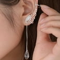 thumbnail image 1 of Travelwant 1 Pair Elf Ear Cuffs, Silver Pearl Beads Earring Handcraft for Filigree Fairy Elven Cosplay Fantasy Costume, 1 of 7