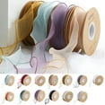 thumbnail image 1 of Travelwant 1 Roll 10 Yards Ribbon Yarn Ribbon Silk Ribbon Ribbon Rolls Perfect for Crafts, Hair Bows, Gift Wrapping, Wedding Party Decoration and More, 1 of 7