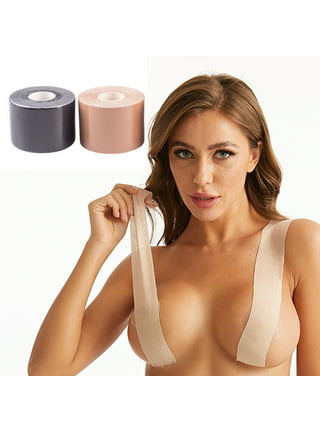 Invisilift Bra, Sticky Invisible Adhesive Bra for Women, Adhesive Conceal  Silicone Tape with Strap (B) Beige at  Women's Clothing store