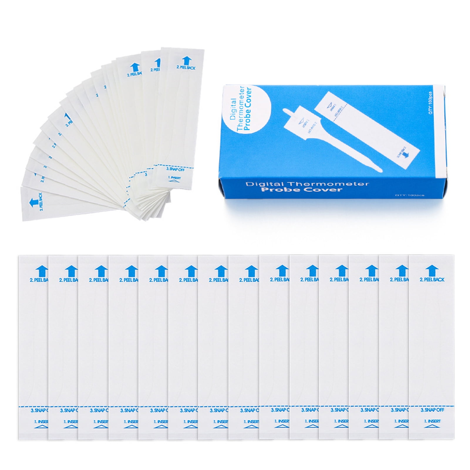 Travelwant 100Pcs/Set Probe Covers for Oral Thermometer Digital