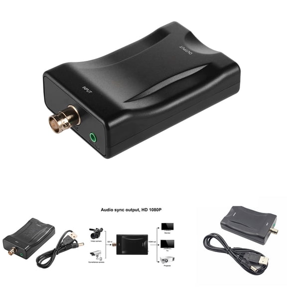 Travelwant 1080P/720P BNC to -compatible Video Converter Adapter for Camera/CCTV/Game Console/TV Effectively Eliminate Fast Moving Picture Jitter and Tailing Phenomenon