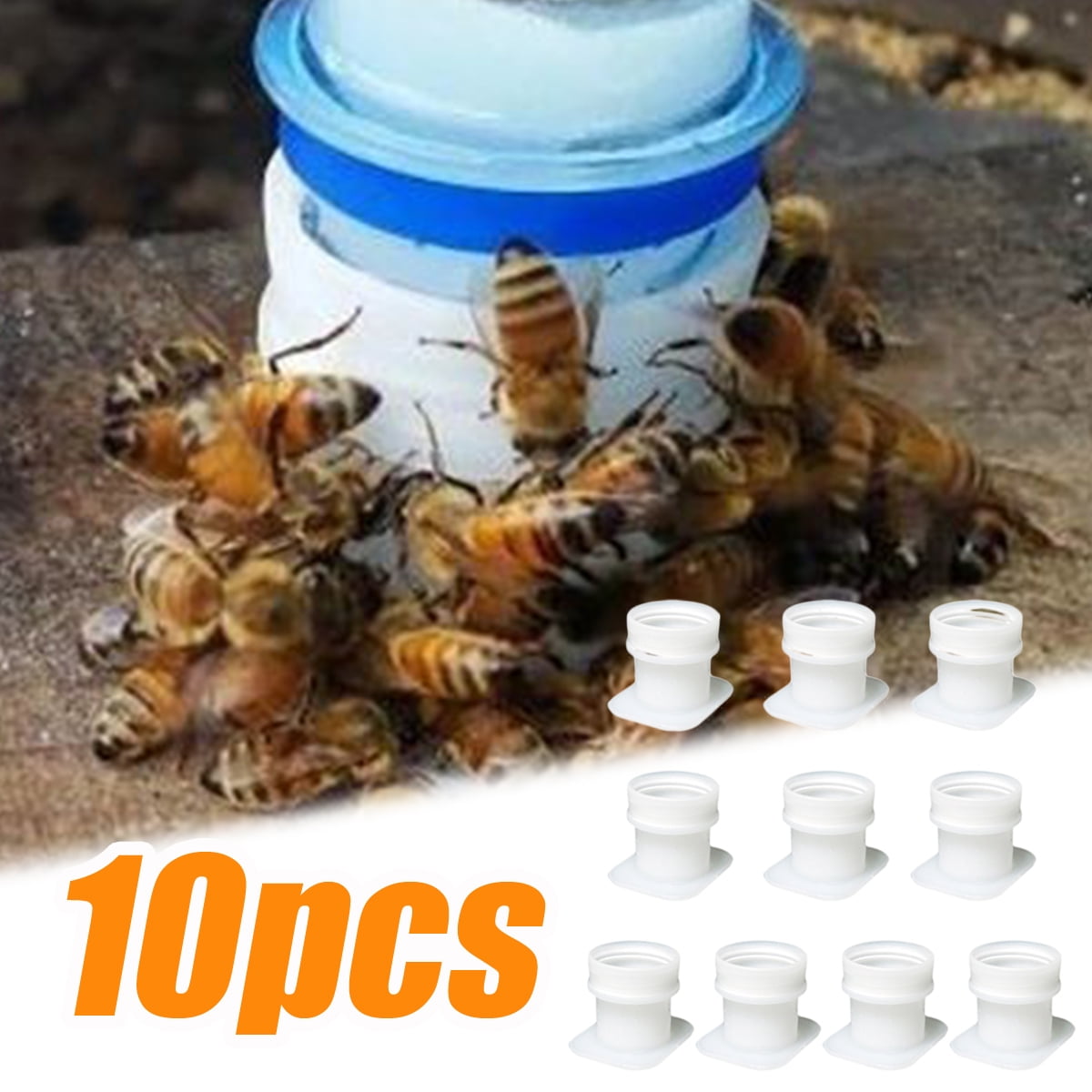 Travelwant 10Pcs Bee Feeders EasytoInstall Beekeeping Beehive