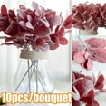 thumbnail image 1 of Travelwant 10Pcs/Bouquet Artificial Flowers Flocked Rabbit Ear Leaf, Faux Lambs Ear Stems 5Pcs Flocked Artificial Greenery Solid Spray Fake Rabbit Ear Leaves for Home Wedding DIY Craft, 1 of 7