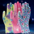 thumbnail image 1 of Travelwant 12Pairs/Set Gardening Gloves Breathable Rubber Coated Garden Gloves, Work Gloves for Large Size Fits Most, 1 of 2