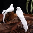 thumbnail image 1 of Travelwant 12Pcs White Doves Ornaments Artificial Foam Feather White Birds Fake Doves Pigeon with Clip Simulation Figurines Miniatures DIY Craft for Wedding Party Home Decor Accessories, 1 of 6