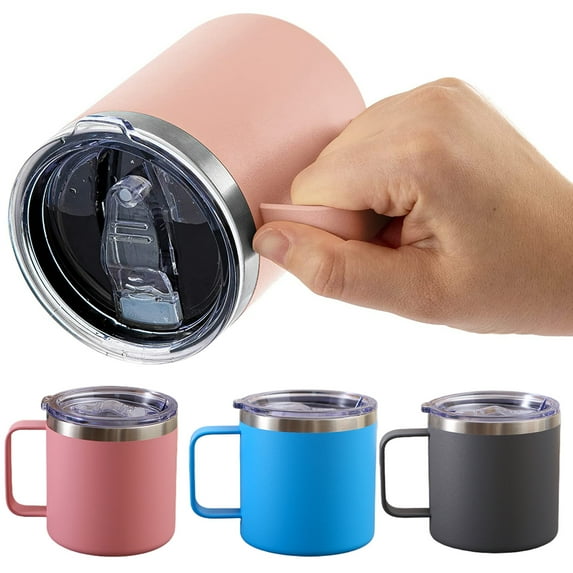 Travelwant 12oz Coffee Mug Vacuum Insulated Camping Mug with Lid Double Wall Stainless Steel Travel Tumbler Cup Coffee Outdoor Powder Coated